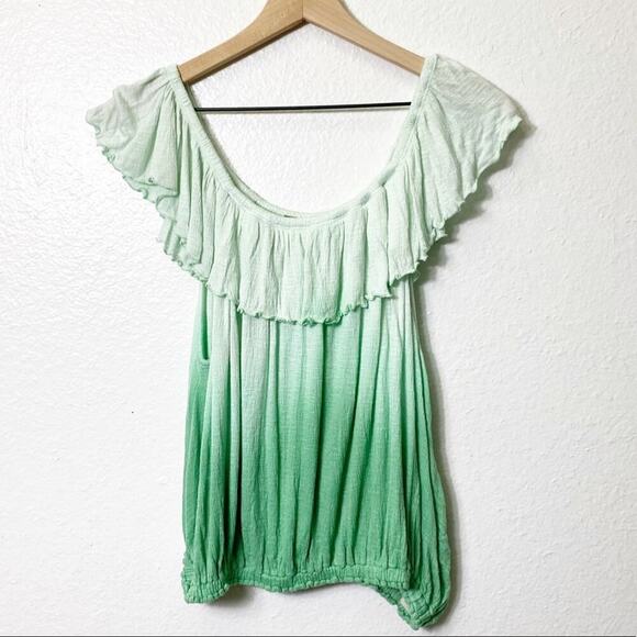 Free People Cora Lee Top Sea Foam Combo Small - Picture 2 of 8